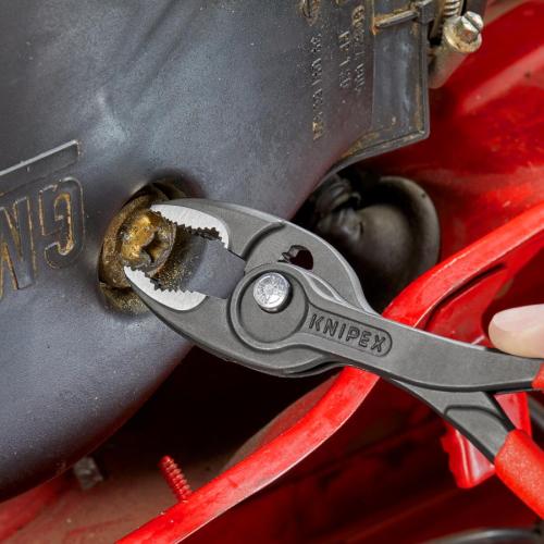 Knipex TwinGrip Front & Side Gripping Pliers Plastic Coated Grey Atramentized 200mm 82 01 200